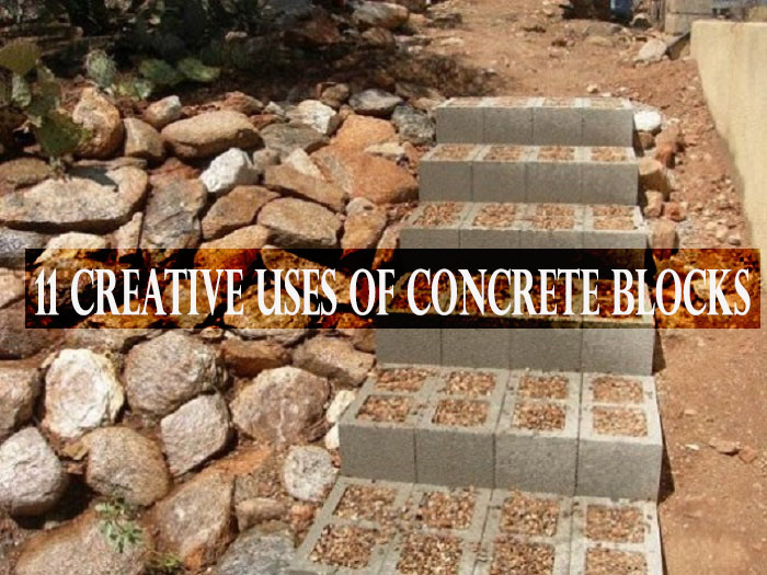 11 functional decorating designs and creative uses of concrete blocks