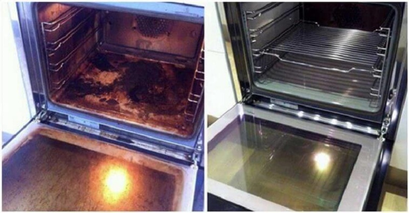How to clean oven door between glass
