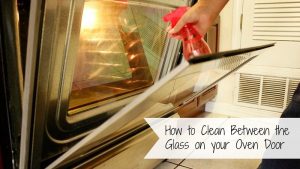 How to clean oven door between glass