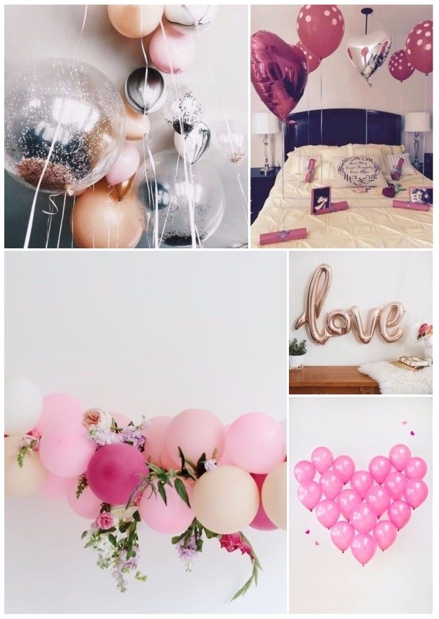 Decorate with balloons