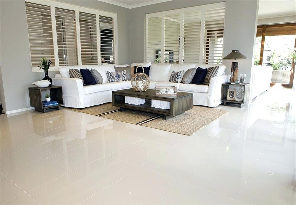 How to decorate a living room with tile floors
