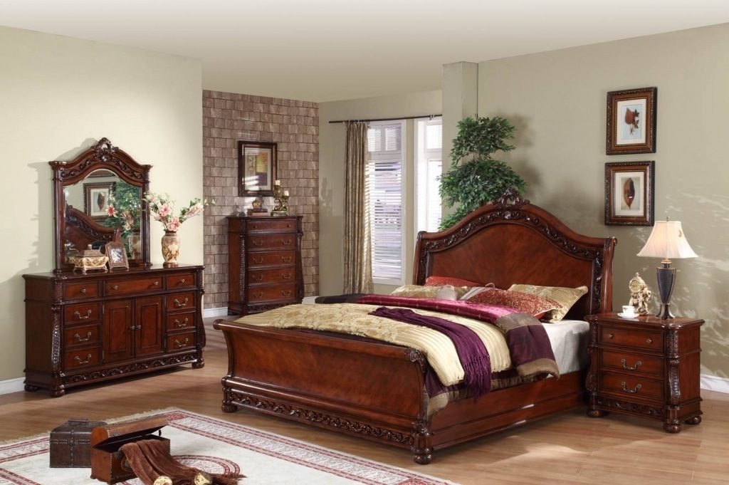 Vintage bedroom with flowers and plants
