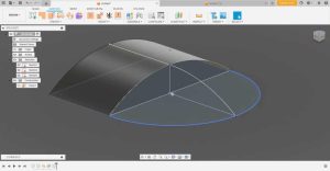 How do I create a curved surface template