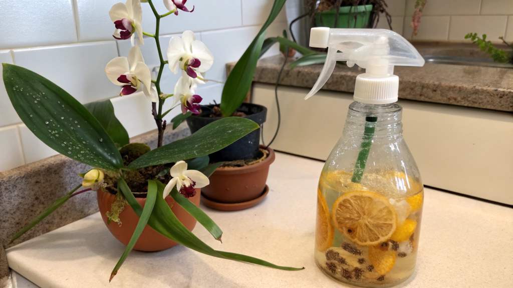 How to Make Homemade Citrus Peel Spray for Scale Insects on Orchids