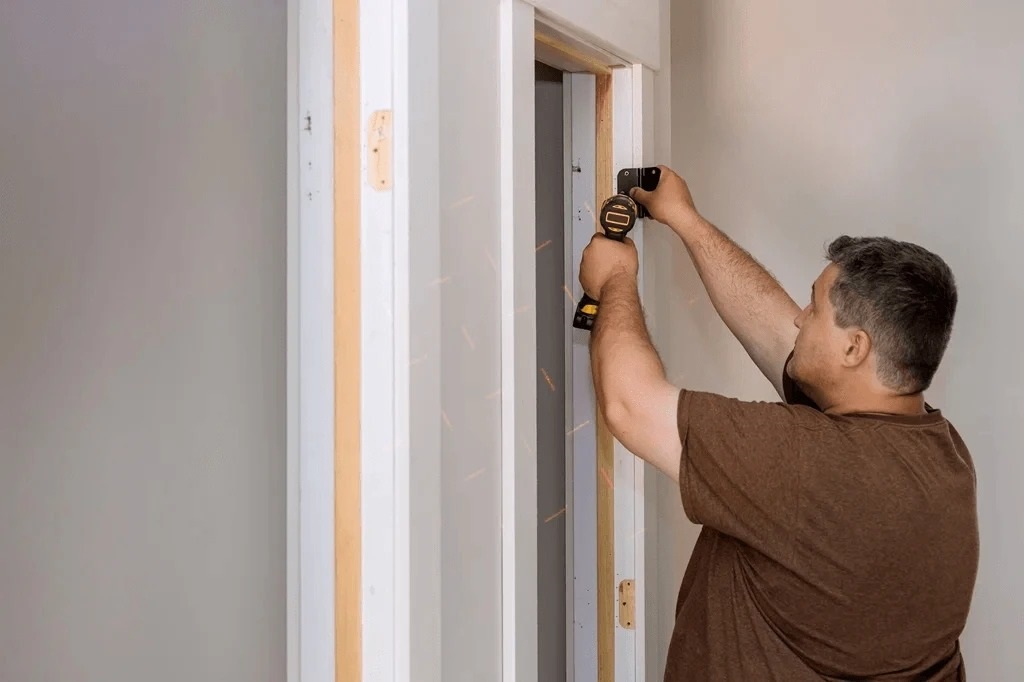 What is the difference between a door jamb and a door frame