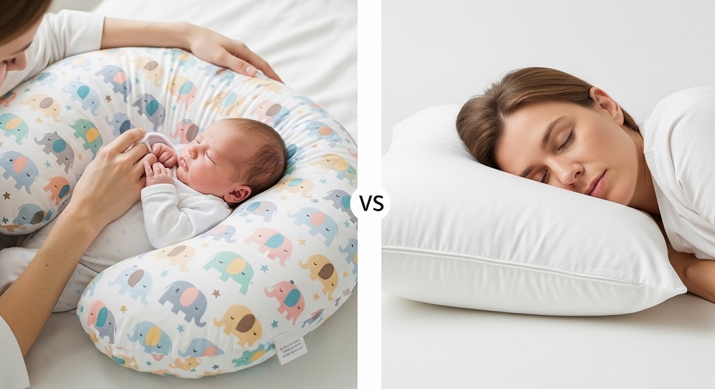 What should I do if my nursing pillow doesn't fit comfortably